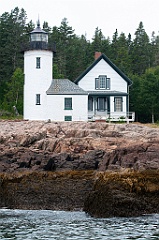 Narraguagus Lighthouse at Low Tide in Maine